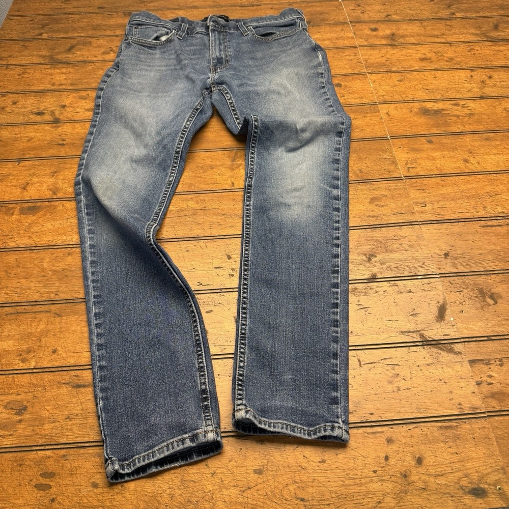 Hollister California‎ Slim Skinny Epic Flex Stretch Blue Jeans Mens Sz 32x32